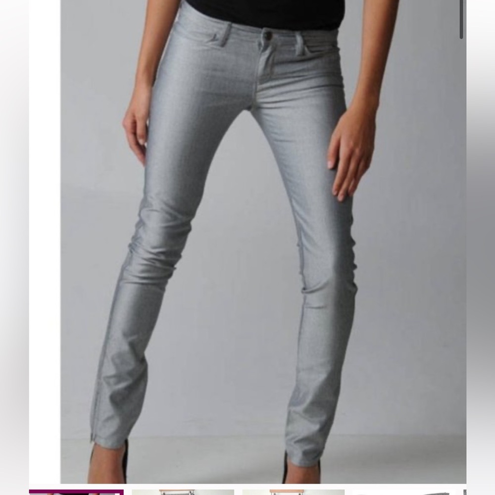 Ksubi Super Skinny Zip Stainless Gray Size 27 Women’s Denim Pants